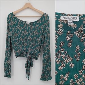 Anthropologie Patrons of Peace | cropped blouse